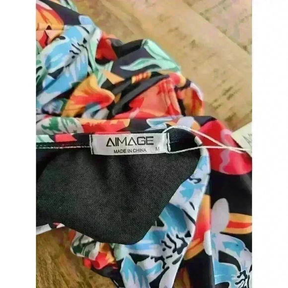 Ai'Mage Women's Tropical Hawaiian One Piece Bathing Suit Size M NWT - Picture 5 of 8